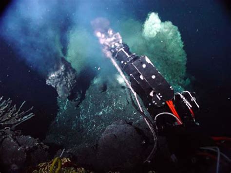Noaa Ocean Explorer Submarine Ring Of Fire 2002 Ropos Arm Sampling Hot Fluid