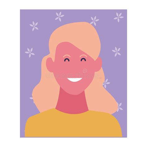 Woman Smiling Cartoon Profile Stock Vector Illustration Of Default