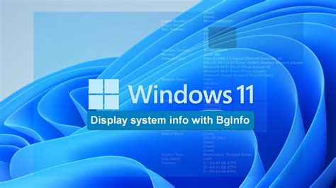 How To Display Updated Windows 11 System Information With Bginfo