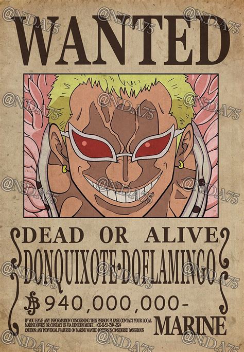 One Piece Wanted Poster DOFLAMINGO Buy Get Free See Etsy Canada