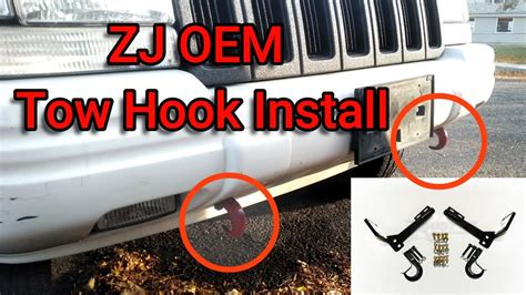 Jeep Zj Oem Tow Hook Install Youtube