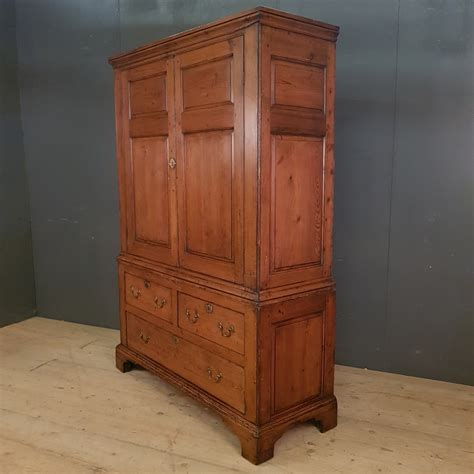 Welsh Pine Linen Cupboard Antique Armoires And Cupboards