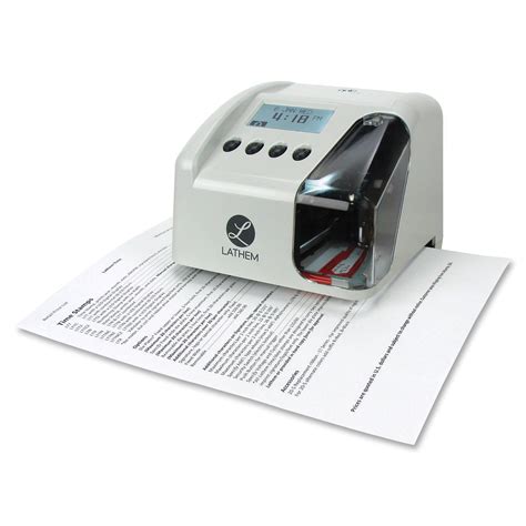 Lathem Lt5 Electronic Time And Date Stamp Glt Total Office