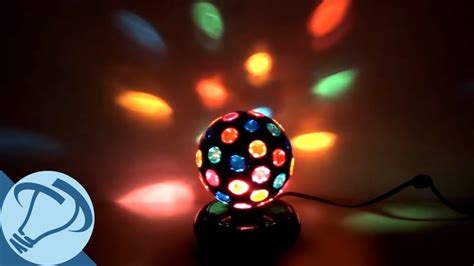 6 Black Rotating Disco Ball With 46 Points Of Light From Creative