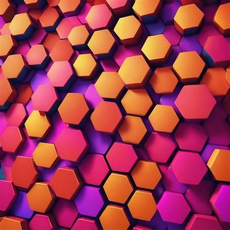 Premium Ai Image Abstract Background Of Hexagon Shape 3d Rendering