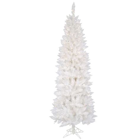9ft Pre Lit Sparkle White Spruce Artificial Christmas Tree Clear Dura