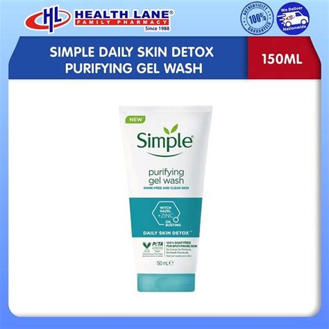 Simple Daily Skin Detox Purifying Gel Wash 150ml Health Lane Estore