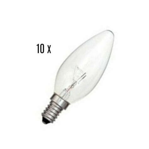 25w 10 X Small Candle Bulb E14 Lamp 25 Watt Edison Screw Light Bulbs