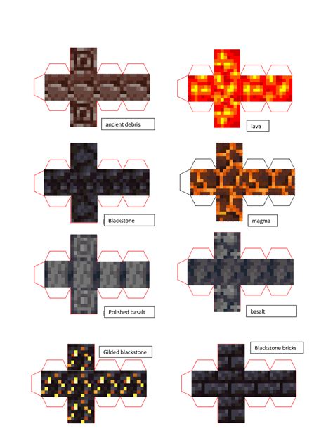 Papercraft Magma Cube Large And Small Minecraft Printables Minecraft Blocks Papercraft