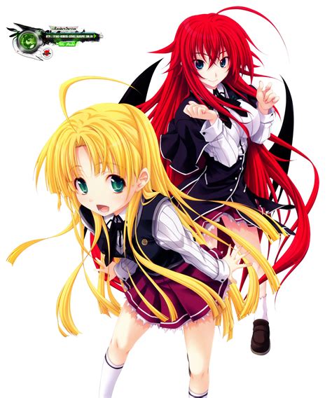 Highschool DxD:Rias Gremory+Assia Argento HD Kakoii Render | ORS Anime Renders