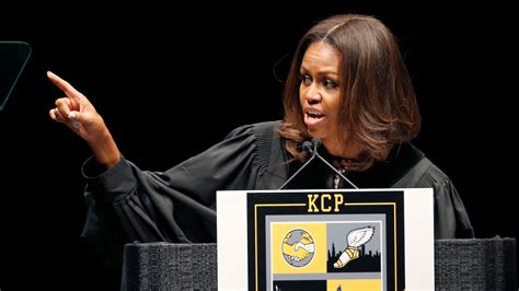 Michelle Obama Speaks At Chicagos King College Prep High School