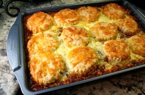 Processed american cheese, cubed 1/4 c. Best recipes in world: Ground Beef & Corn Casserole with Biscuits
