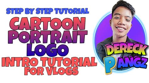 Cartoon Portrait Logo Intro For Vlogs Tutorial X Kinemaster And Picsart
