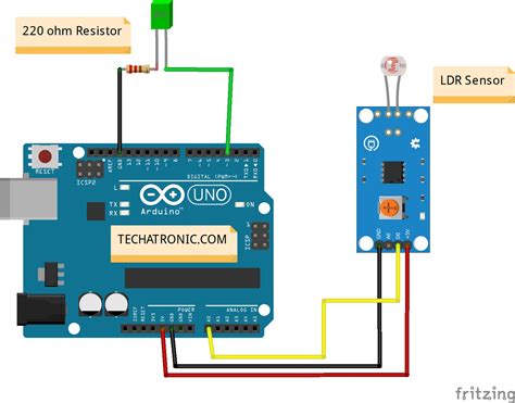 Rangkaian Sensor Ldr Arduino