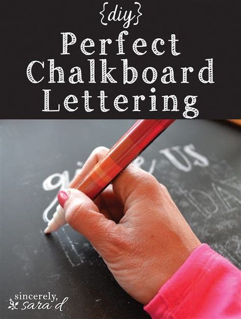 Diy Perfect Chalkboard Lettering Sincerely Sara D Home Decor