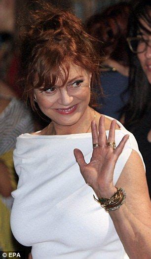 Susan Sarandon Looks Elegant In White As She Steps Out With Son Jack