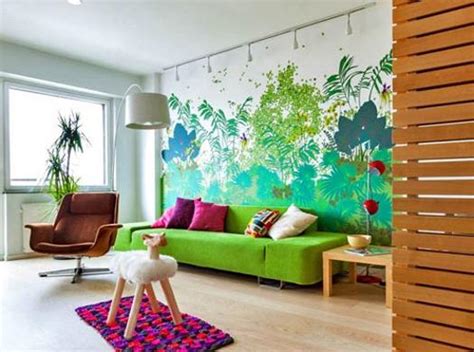 Paint a mosaic colored wall. 22 Creative Wall Painting Ideas and Modern Painting Techniques