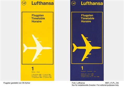 Whats In A Colour Lufthansa Yellow Disegnodaily Otl Aicher