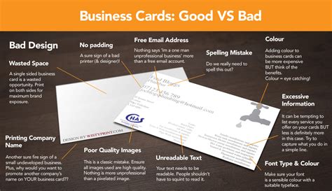Infographic Good Business Card Design Vs Bad Xpand