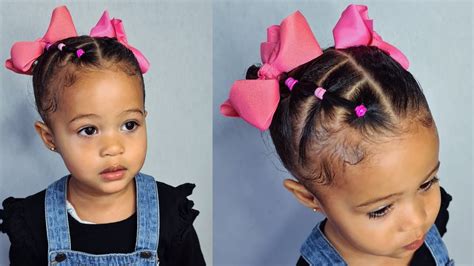 Super Cute Toddler Hairstyle For Short Hair Youtube