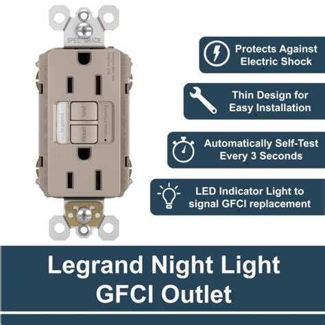 Legrand Radiant Self Test Gfci Outlet 20 Amp Safe For Kids Tamper