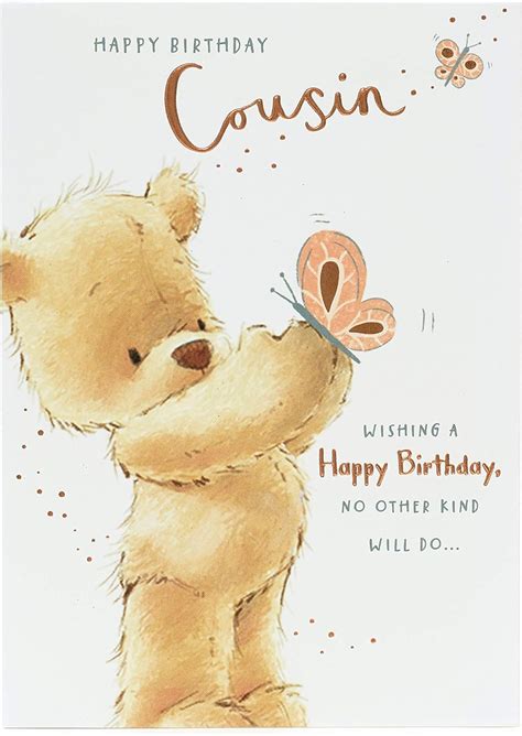 Cousin Birthday Card Birthday Card Cousin Female Birthday Card For