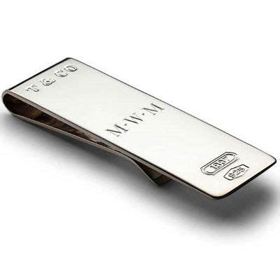 Sterling silver money clip with engraved initials jjpc. Money Clip | Tiffany wedding rings, Tiffany & co., Engraved money clip