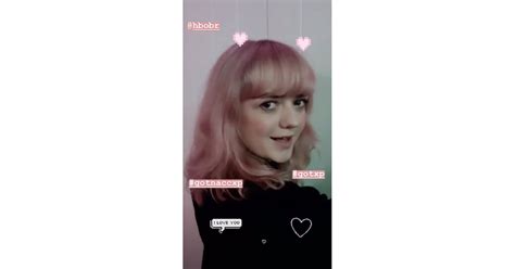 Maisie Williams With Pink Hair Maisie Williamss Pink Hair 2018
