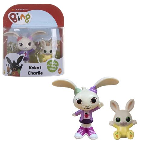 Bing Figurine Set 2 Pack Charlie Koko Bunny Rabbit Children Collectible