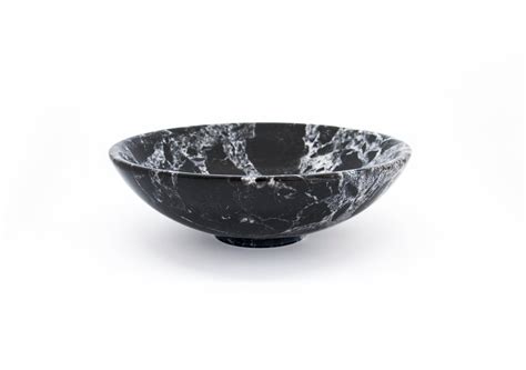 Black Marble Bowl From Fiammettav Home Collection For Sale At Pamono