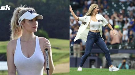 Watch Professional Golfer Paige Spiranac Thows Ceremonial First Pitch At Yankees Vs Brewers Game