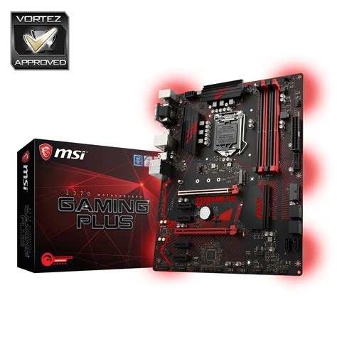 The msi z370 gaming plus motherboard is a standard atx motherboard that has the lga1151 socket that supports intel's 8th generation coffee lake processors. MSI Z370 GAMING PLUS Intel Socket 1151 Motherboard - Z370 ...