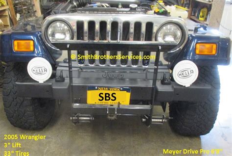 Smith Brothers Services Lifted Jeep Wrangler Tj Meyer Drive Pro Snow