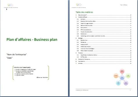 Exemple De Plan D Affaire D Une Entreprise De Service Le Meilleur Exemple