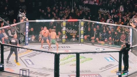 Frankie Edgar Vs Marlon Vera Front Kick Ko Crowd Reaction UFC 268