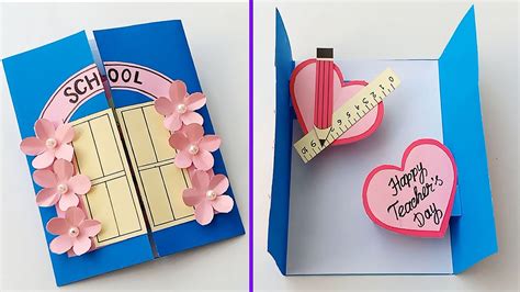 Handmade Leaving Cards For Teachers Farewell Invitation Card Easy And