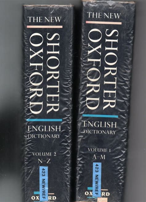 The New Shorter Oxford English Dictionary 2 Vols Ebay