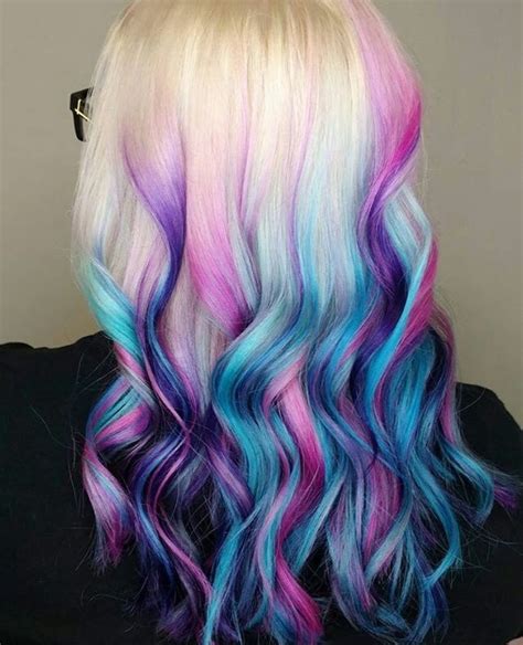 Pin By DiamondRoseEV On Multi Colored Hair Dip Dye Hair Hair