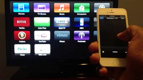 The remote app on your iphone will show the apple tv menu and play buttons, while the blank space above that operates as a trackpad, similar to the remote on your iphone isn't so different from the apple tv remote layout. Remote app for Apple TV - YouTube
