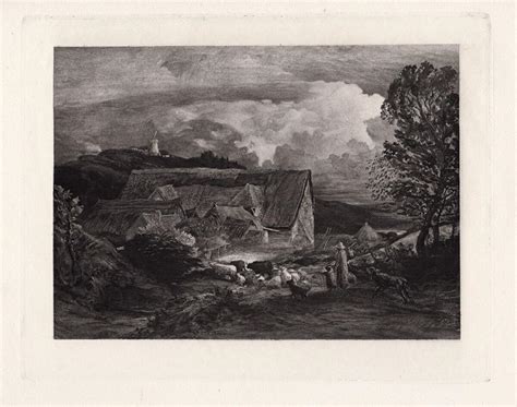 Bid Now Samuel Palmer The Farmyard 1885 Engraving Invalid Date Est