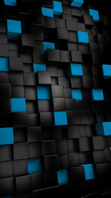 Abstract Black Cubes Htc One Wallpaper Best Htc One