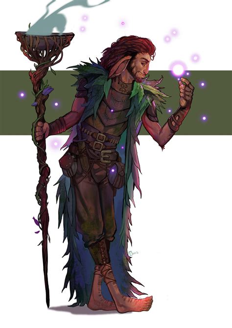 Oc Alibaster The Firbolg Druid Rcharacterdrawing