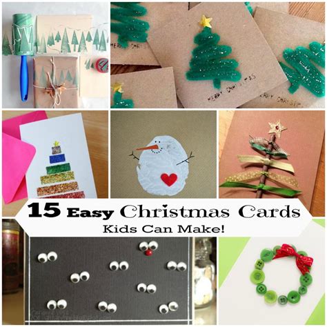 Then, string the shapes together to create a seasonal garland. 15 DIY Christmas Cards Kids Can Make! | Letters from Santa ...