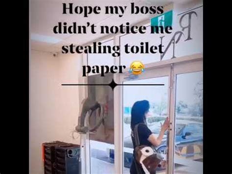 Stealing Toilet Paper From Work Australia YouTube