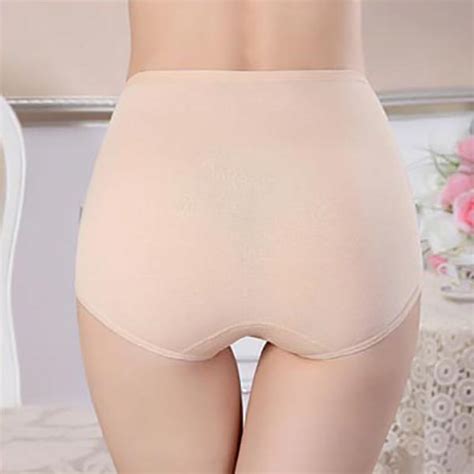 Jacquard Cotton Panties High Rise Shaping Brief Underwear