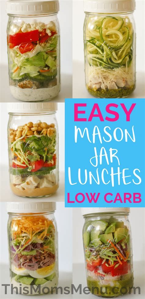 Easy Mason Jar Salads Low Carb This Moms Menu