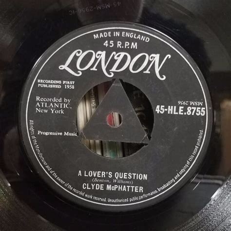 Clyde Mcphatter Randb Soul 45 I Cant Stand Up Alone A Lovers