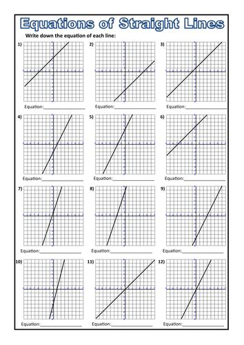 Raspaw Graphing Straight Lines Worksheet Pdf