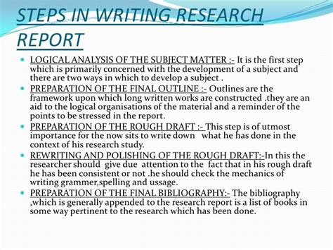 ️ Steps In Report Writing In Research 7 Steps To Create Effective