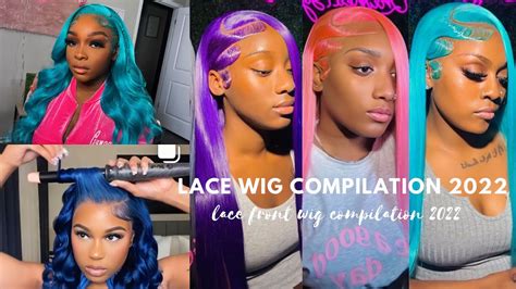 Lace Front Wig Installation Compilation 2022 💙💖🟪 Youtube